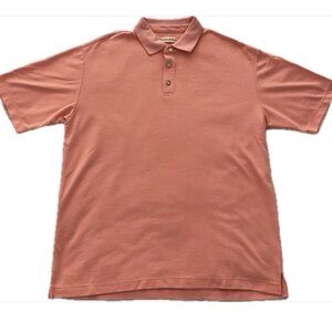 Jamaica Jaxx Orange Striped Polo Shirt Men’s Size L